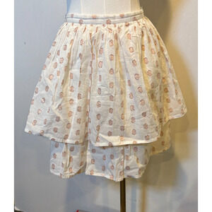 Garance Rose Gold Polka Dot Skirt/Lagenlook/dreamy/cottage/Paris/Lined/beachy